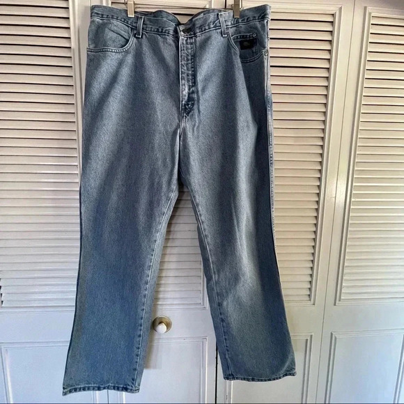 Harley Davidson Light Blue Jeans Men size 42x30 Made in USA - Picture 2 of 16